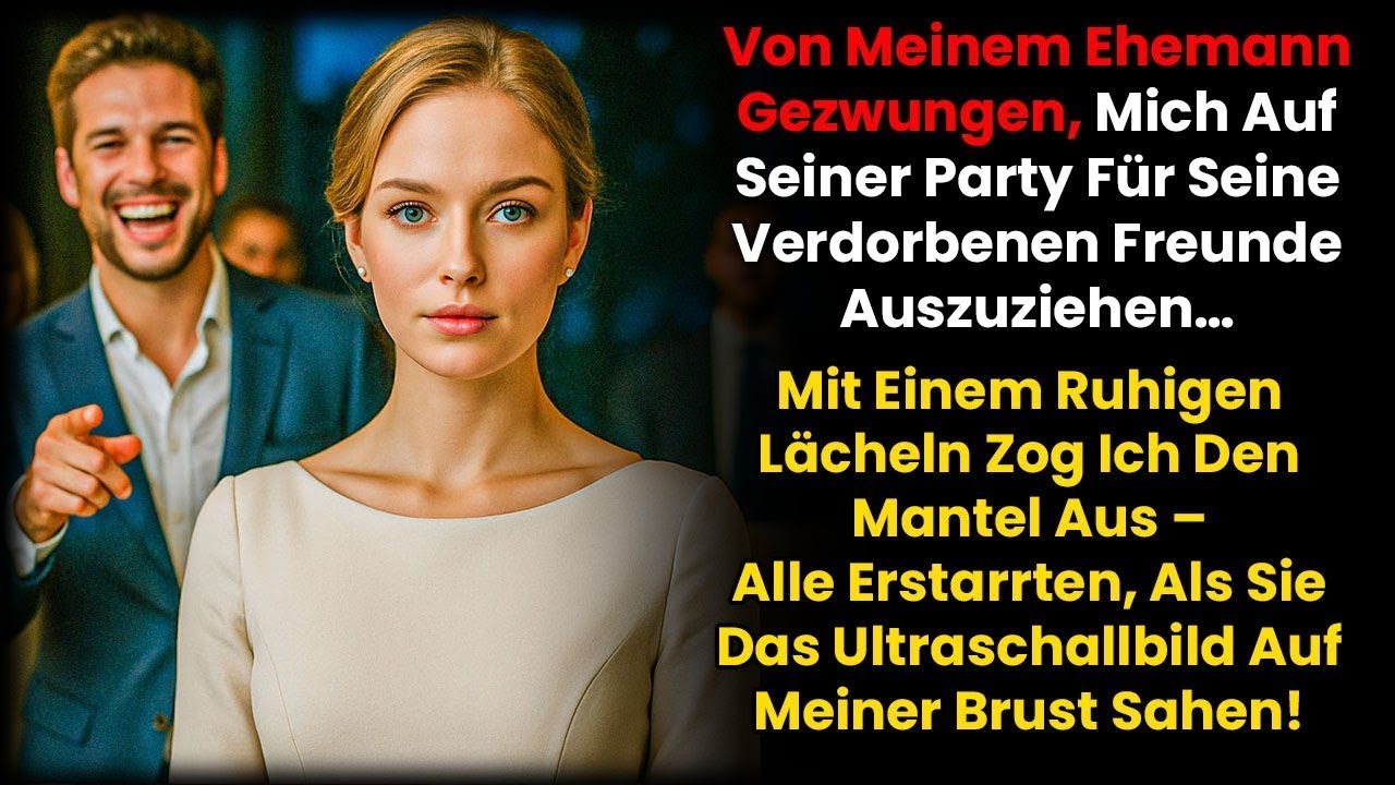 Mein Mann zwang mich, mich vor seinen Freunden auszuziehen –ich zog den Mantel aus und enthüllte...