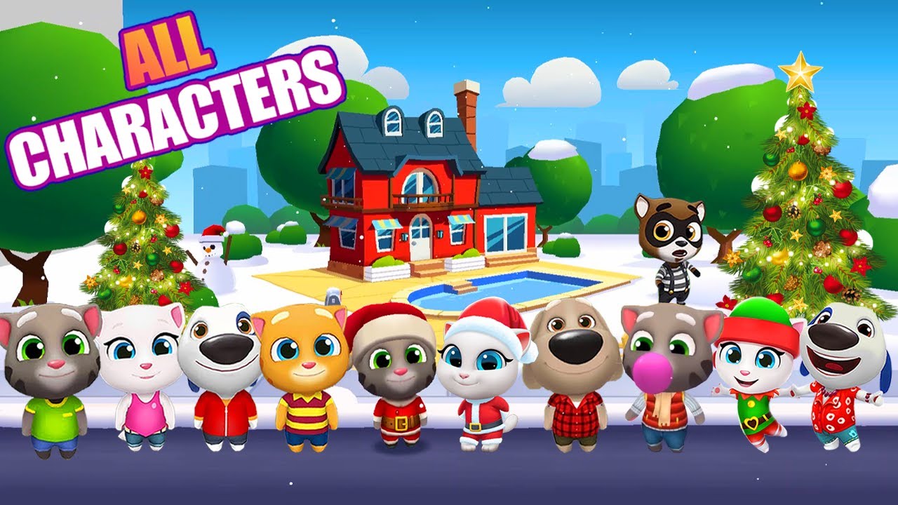 Talking Tom Gold Run Christmas 🎅 All Level & Characters Unlocked 💥 Boss Fight