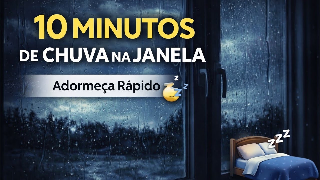 10 Minutos de Chuva na Janela 🌧️ Relaxe e Adormeça Rápido 💤