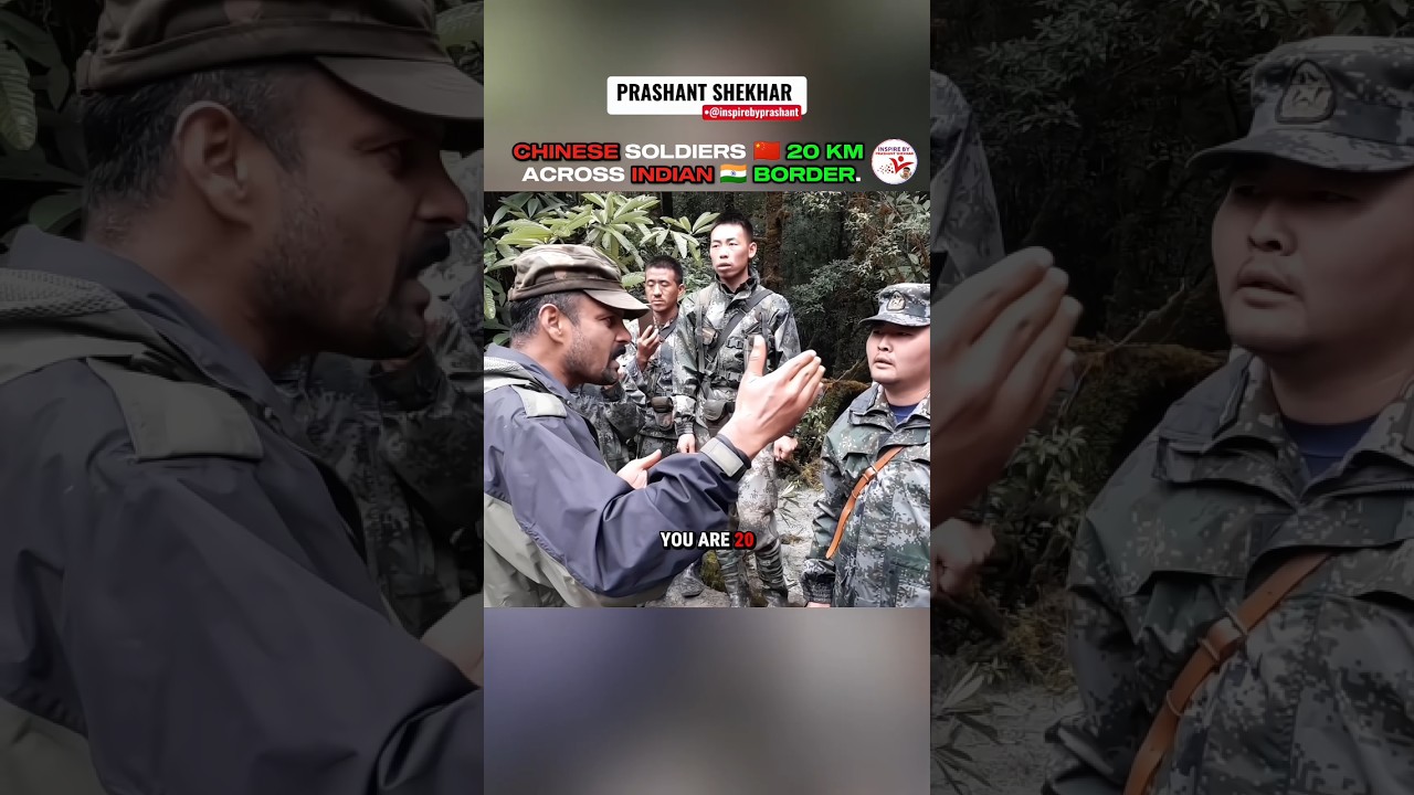 Chinese soldiers across Indian border. ITBP 🇮🇳 vs CHINESE ARMY 🇨🇳
