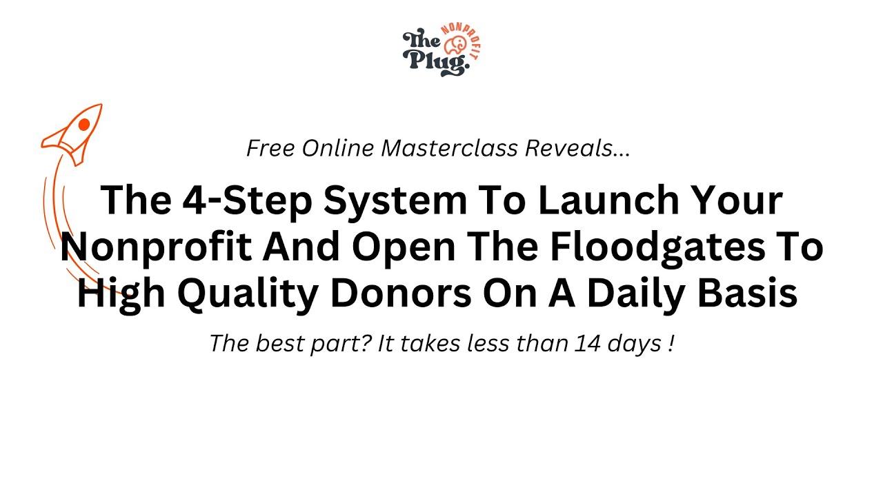 Launch Your Nonprofit Today - Free Masterclass