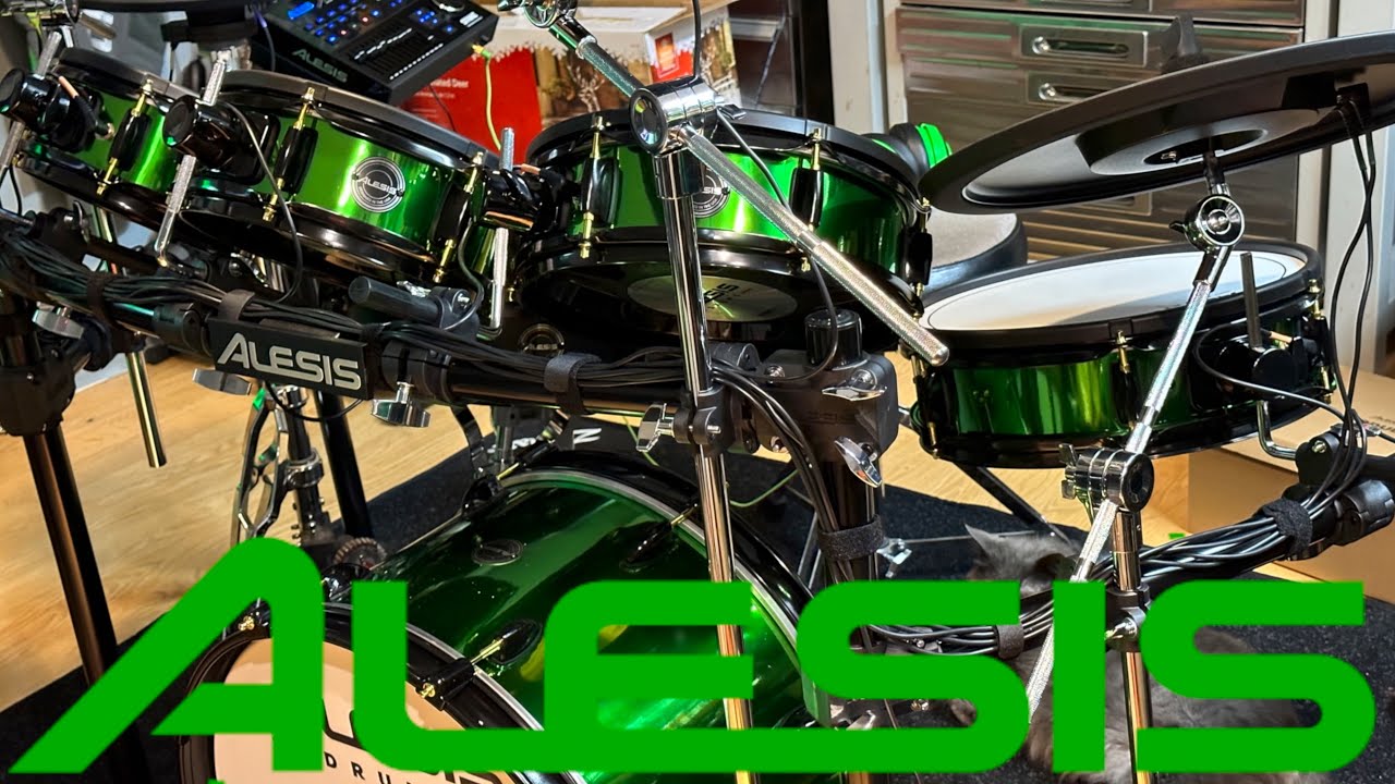 ALESIS STRIKE PRO GREEN CHROME SPECIAL EDITION! Tom Sayer drum cover #drumcover #drums #alesisdrums
