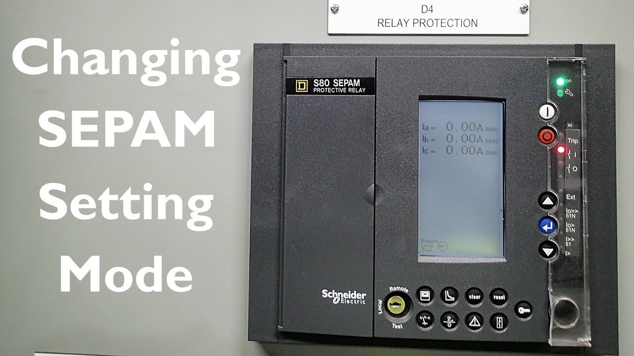 Changing the SEPAM Setting Mode-Yes, it IS Important!