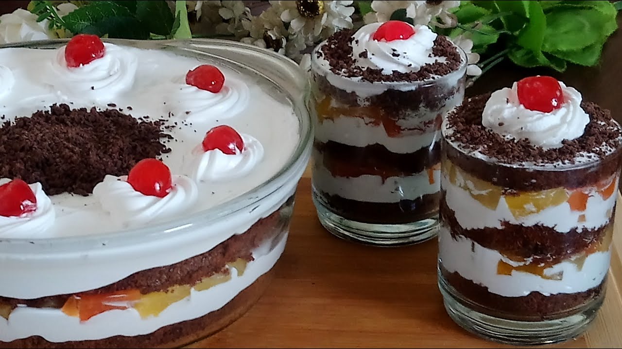 Black Forest Cake Dessert | Black Forest Cake | Easy Layered Dessert | Dessert Recipe
