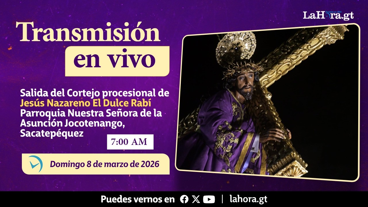 Cortejo procesional de Jesús Nazareno El Dulce Rabí Parroquia Nuestra Señora de la Asunción.