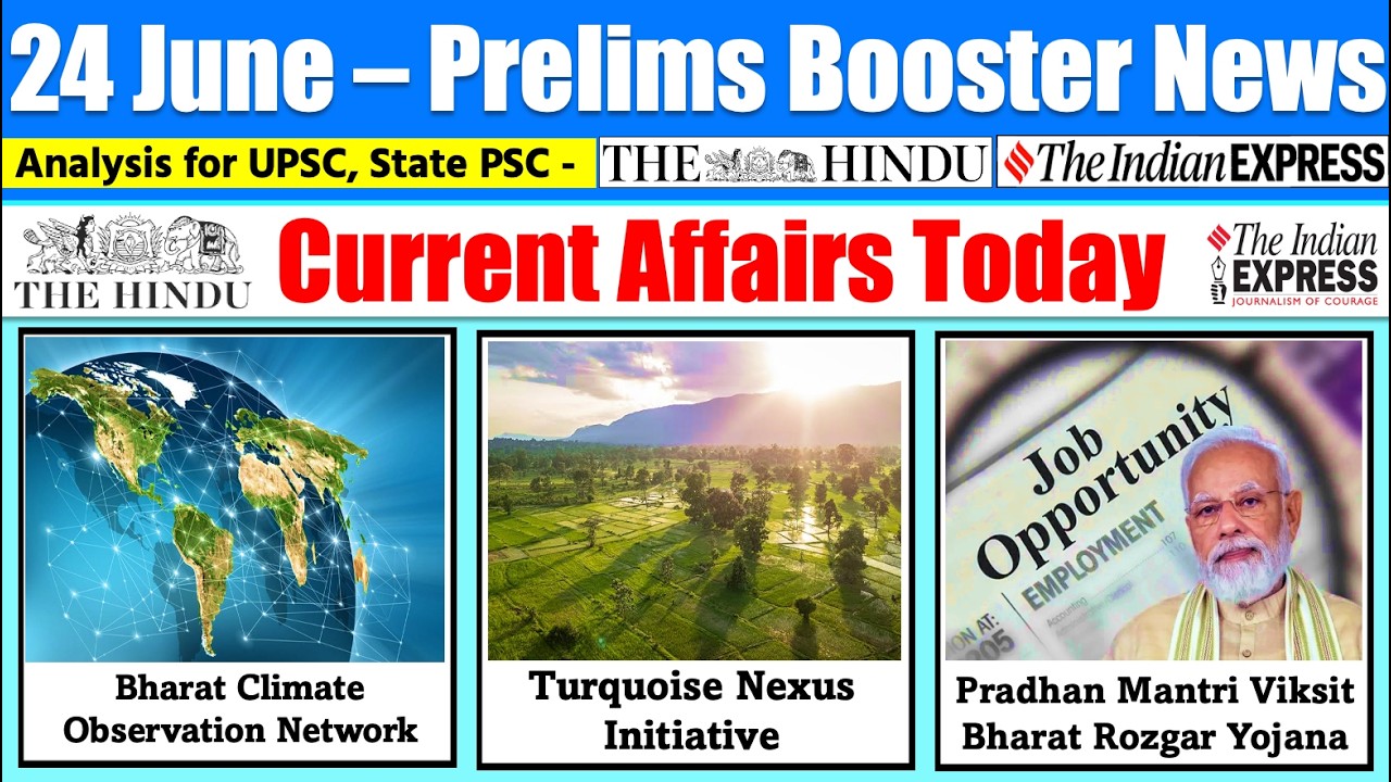 24 June 2026 | Daily PIB & Indian Express Analysis | The Hindu Analysis | Daily Current Affairs