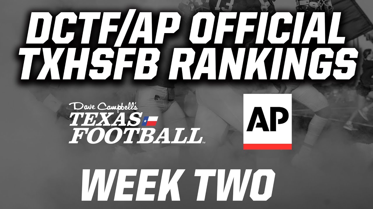 DCTF/AP Official TXHSFB Rankings: Week 2