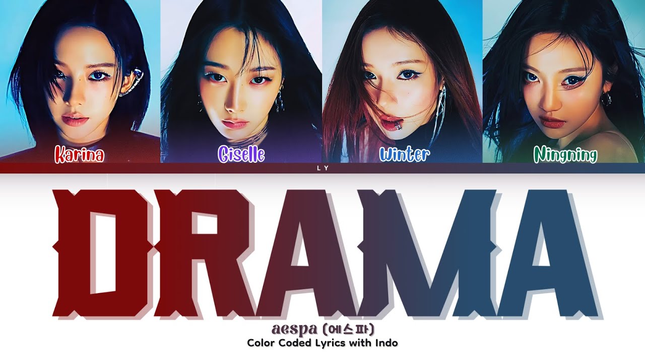 aespa (에스파) 'Drama' [Color Coded Lyrics with INDO]