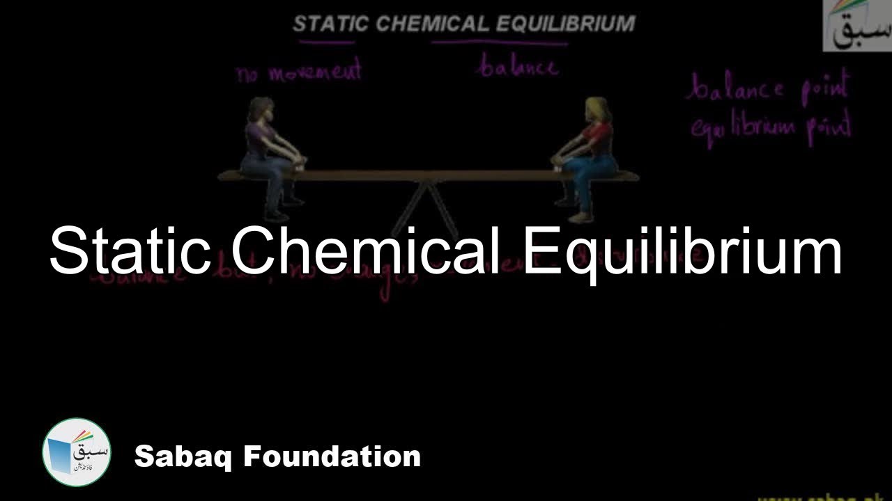 Static Chemical Equilibrium, Chemistry Lecture | Sabaq.pk