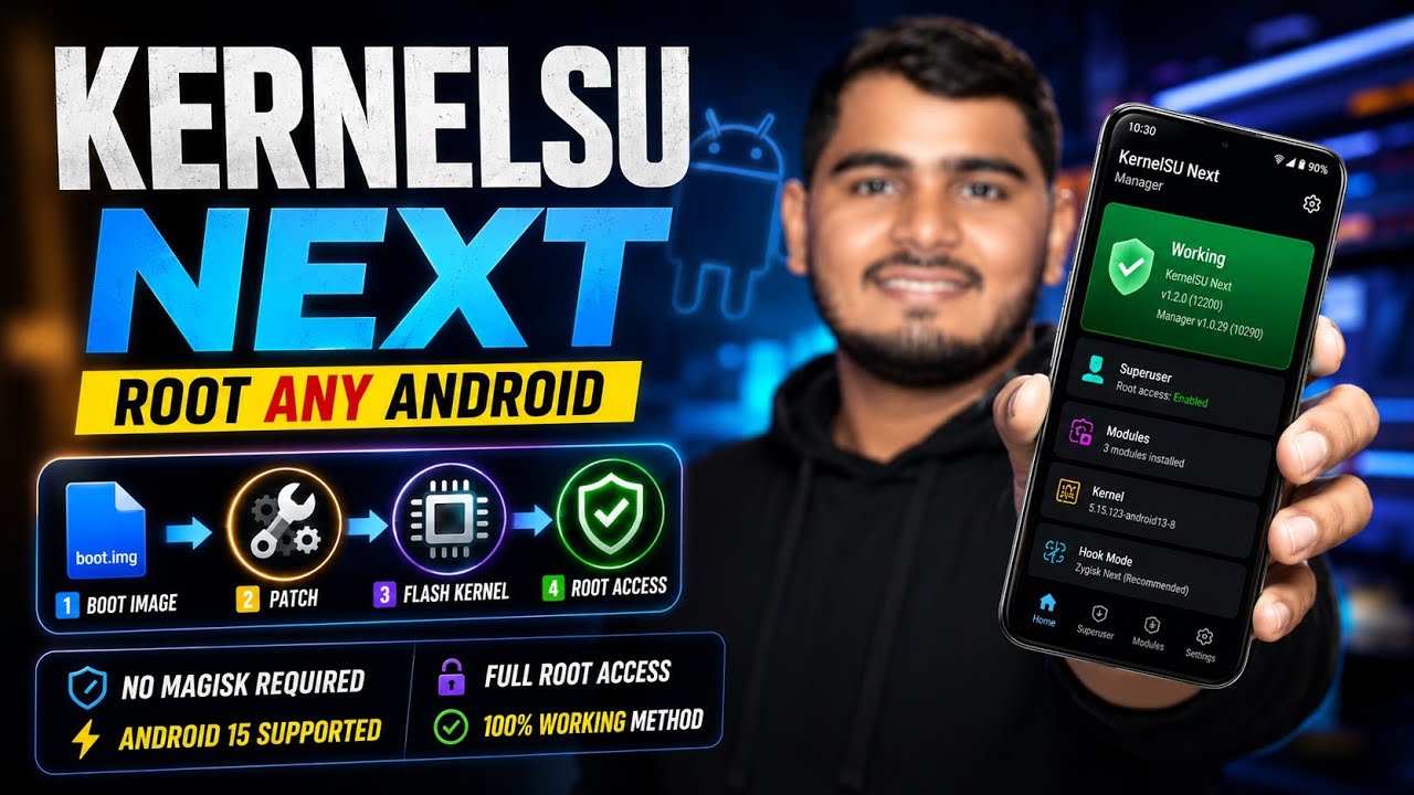 KernelSU Next Root Guide 2026 🚀 Root Any Android Without Magisk | Android 15 Supported🔥
