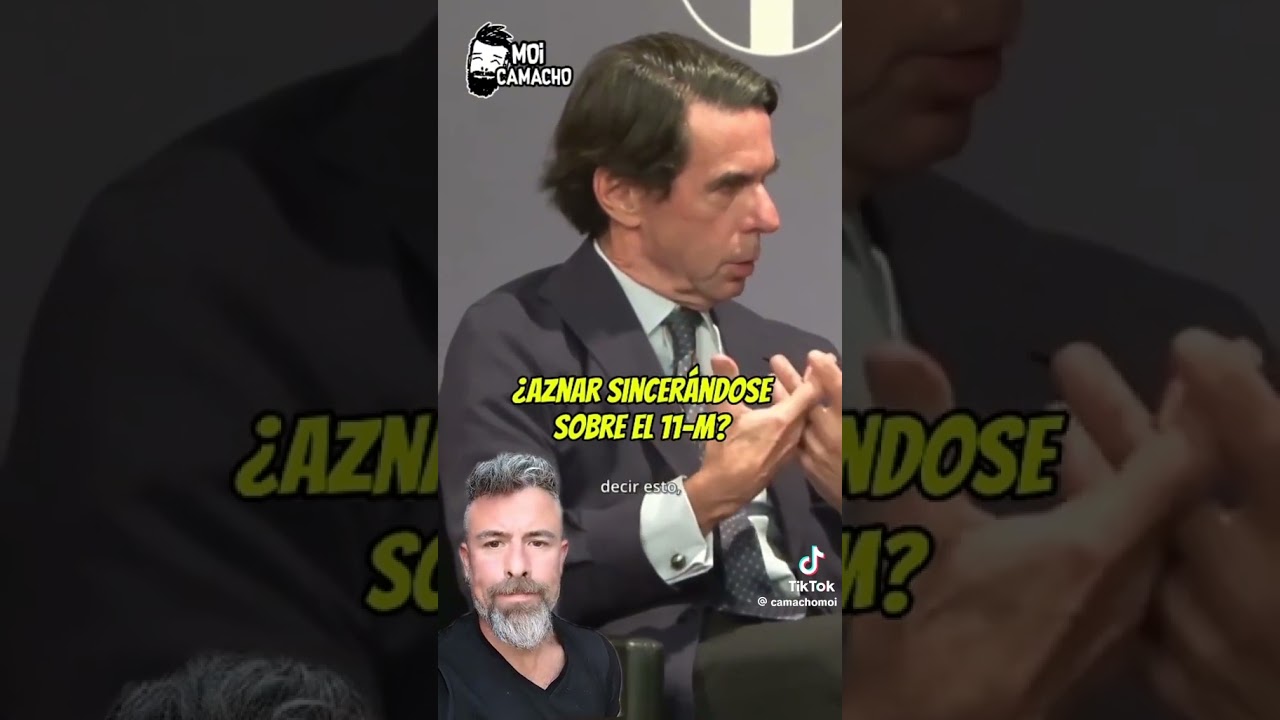 Aznar sincerandose sobre el 11 M