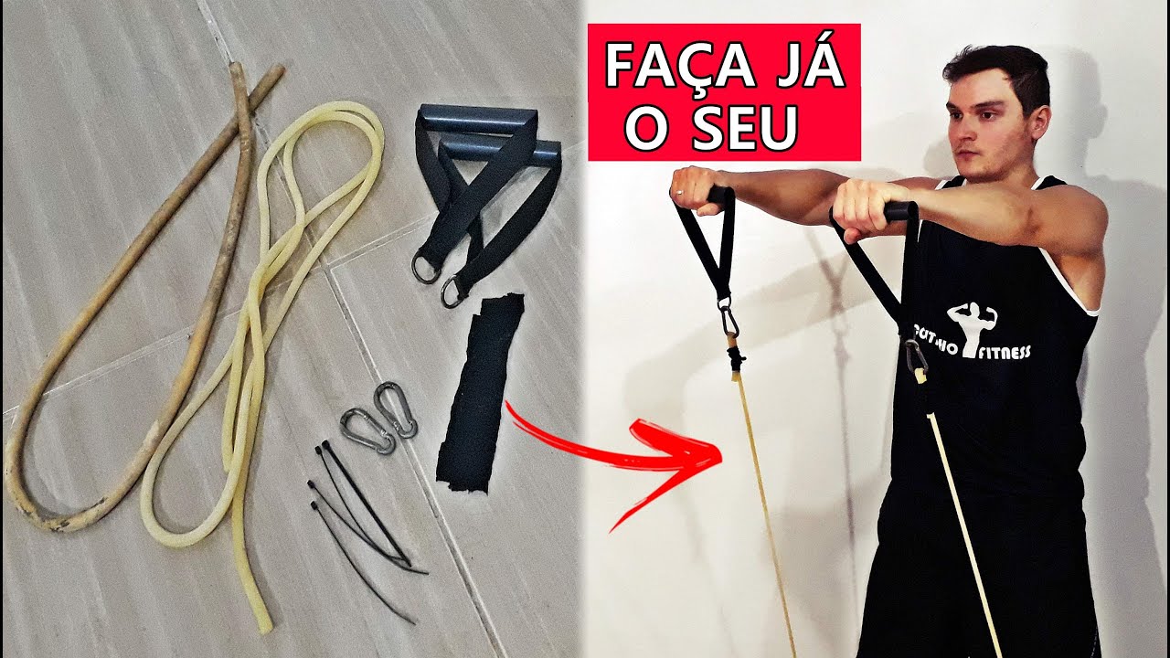 Como FAZER Extensor ELÁSTICO Para TREINAR