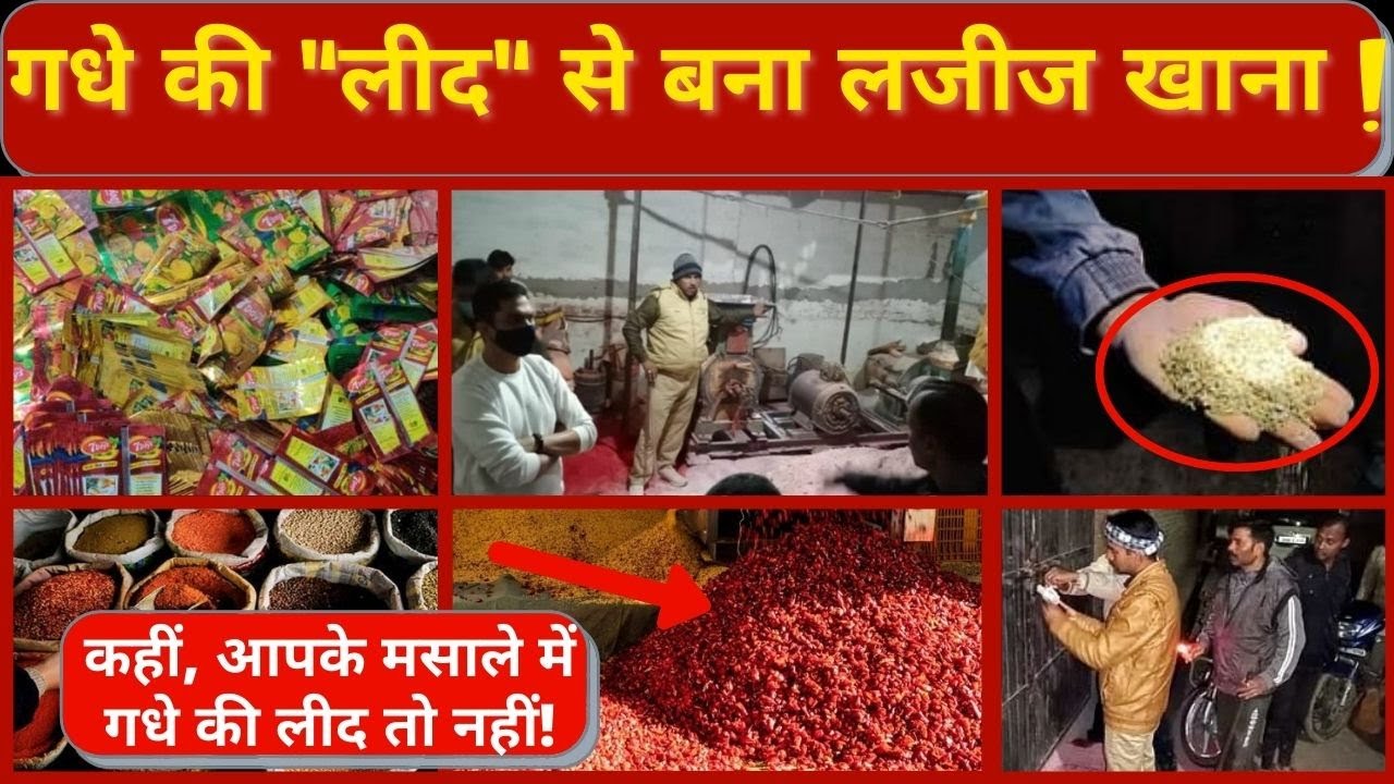 Hathras Fake Spices | Spices Manufacturing Factory Making Spices With Donkey Dung In UP