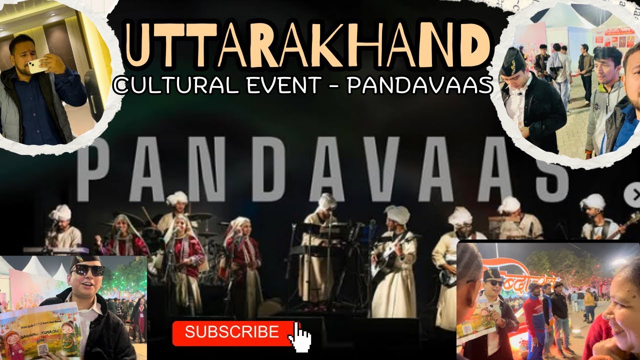 Pure Pahadi Vibes 🏔️ Pandavaas at Uttarakhand Cultural Event 🔥@pandavaas 