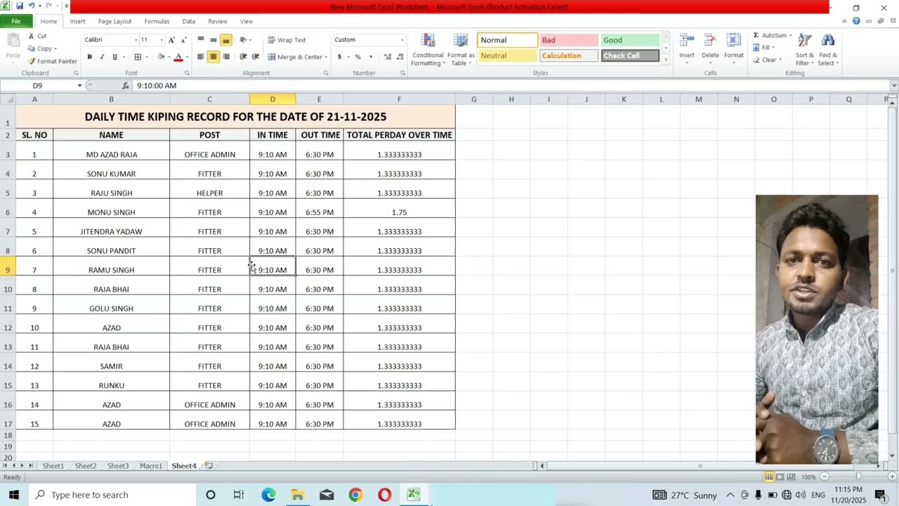Ms-Excel Tutorials 