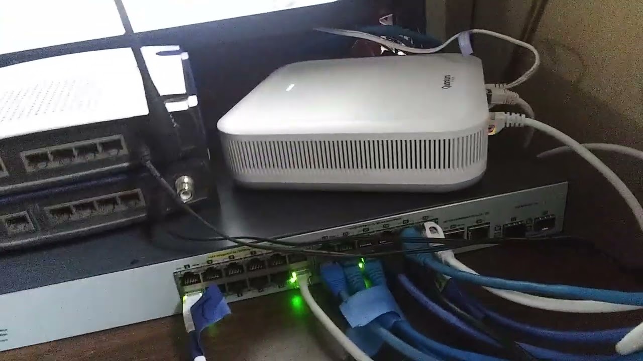 My network 2026 setup with (Quantum Fiber) and 24 port switch
