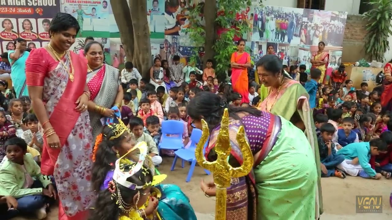 Ashok Memorial Chanakya High School,Bathukamma Celebration, 2024