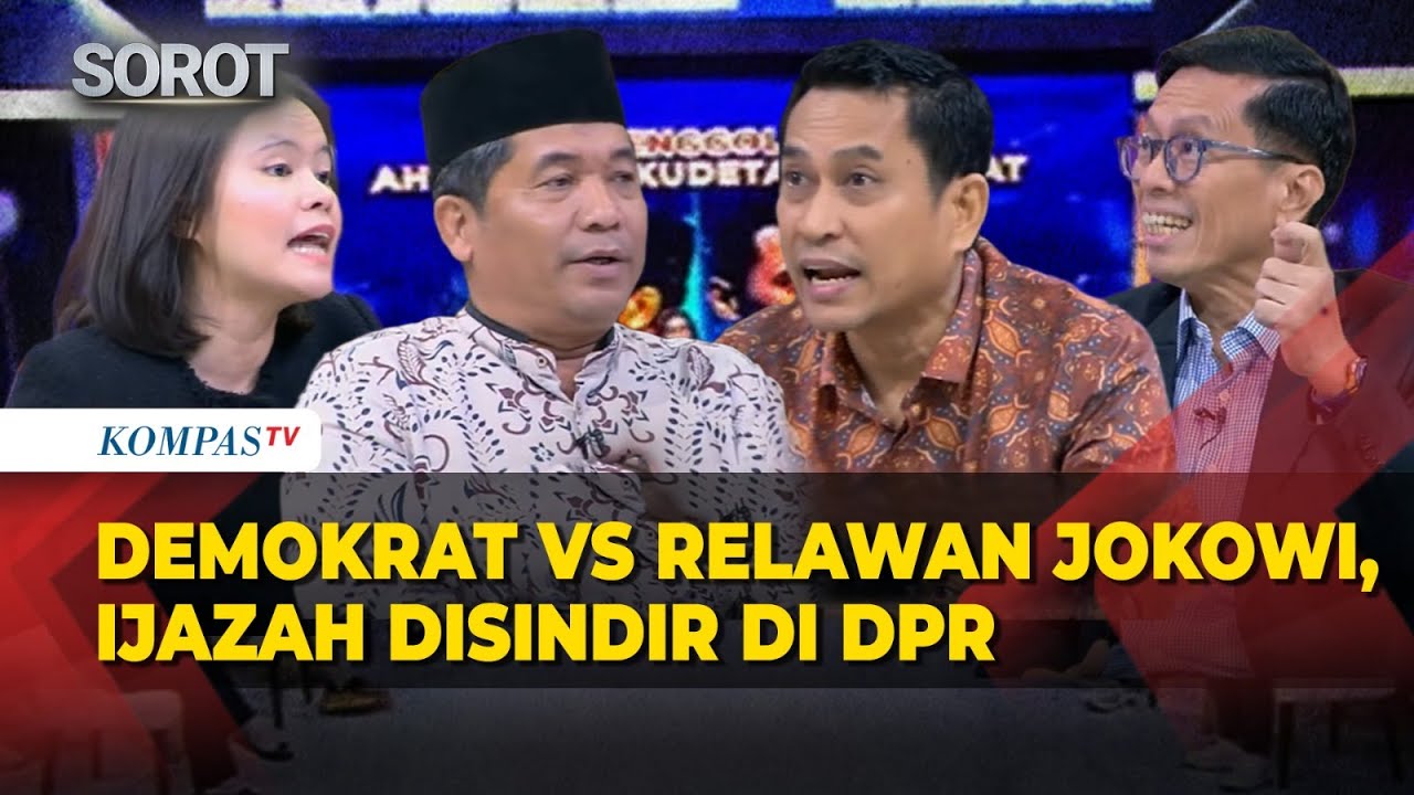 Debat Sengit Demokrat, Ray Rangkuti & Relawan Jokowi-Gibran Geger Ijazah Disebut di DPR