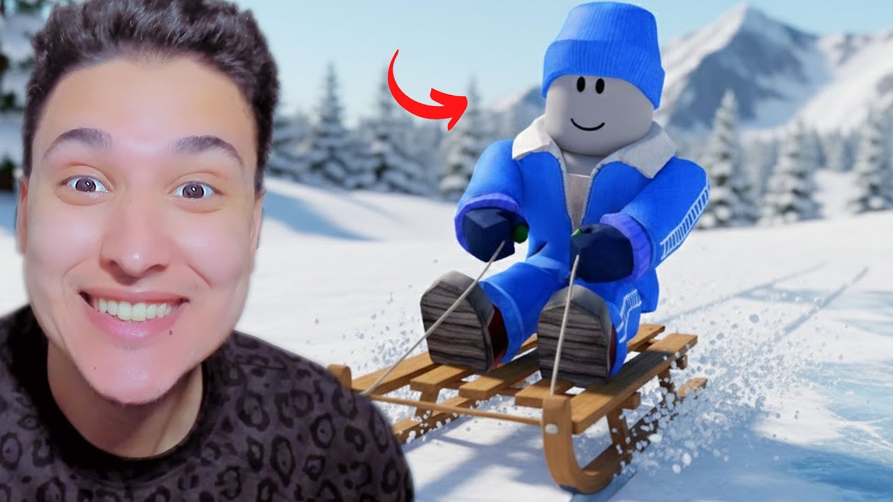 دراجه التزحلق على الجليد 😱 اصلانو