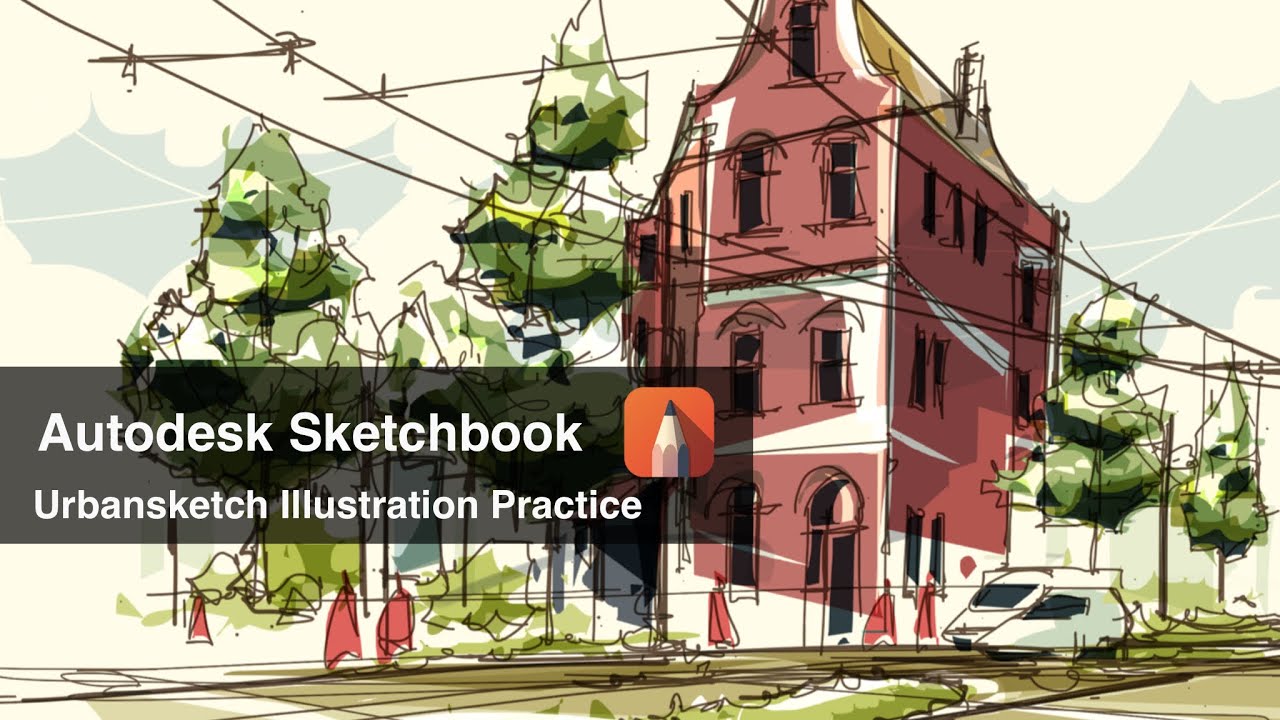 Autodesk Sketchbook App / Urbansketch illustration Practice