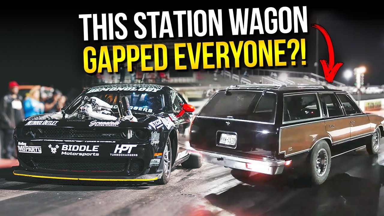 Этот турбо-универсал ПОБЕЖДАЛ ВСЕХ?! 😲 Дрэг-гонка Twin Turbo Demon против Malibu Station Wagon