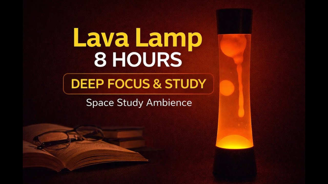 Lava Lamp 8 Hours 💻🧠 Deep Focus & Space Study Ambience