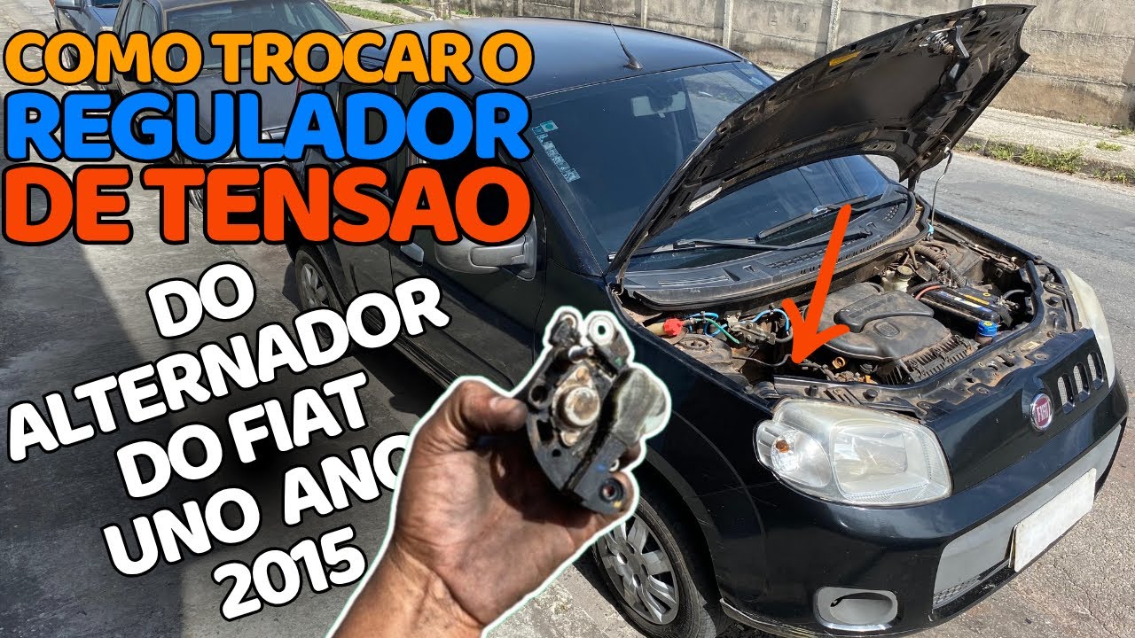 Como trocar o regulador de tensão do alternador do uno ano 2015