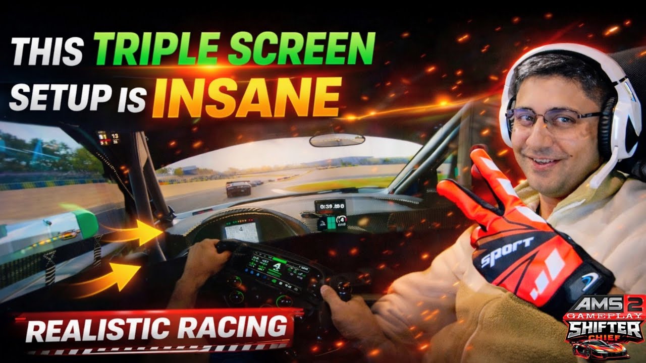 This Triple Monitor Setup is Insane completely changed my experience sim racing POV Realistic Racing