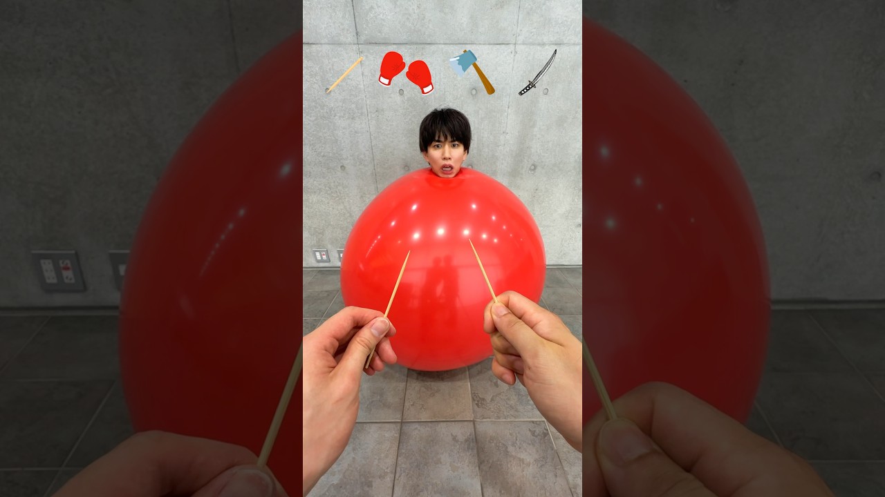 人間風船を割れ！🎈 Human Balloon catch Challenges