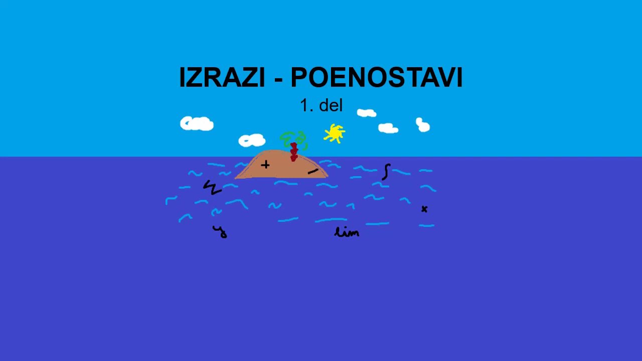 Izrazi – poenostavi - 1.del
