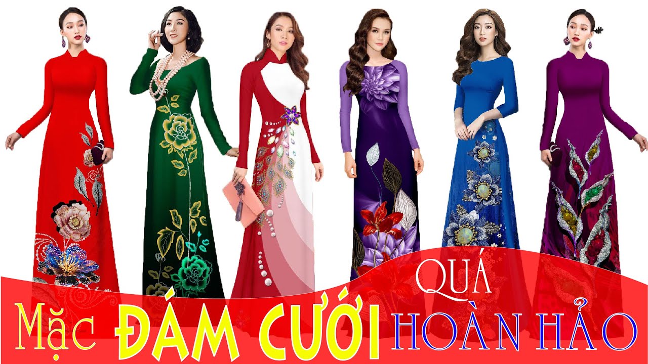 Mặc TIỆC CƯỚI đẹp ho&agrave;n hảo với mẫu &Aacute;O D&Agrave;I CƯỚI đẹp sang trọng💖Vải &Aacute;o D&agrave;i S