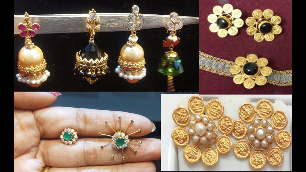 Pure gold# changeable earrings# jumka designs# one earring3️⃣ types💯👍