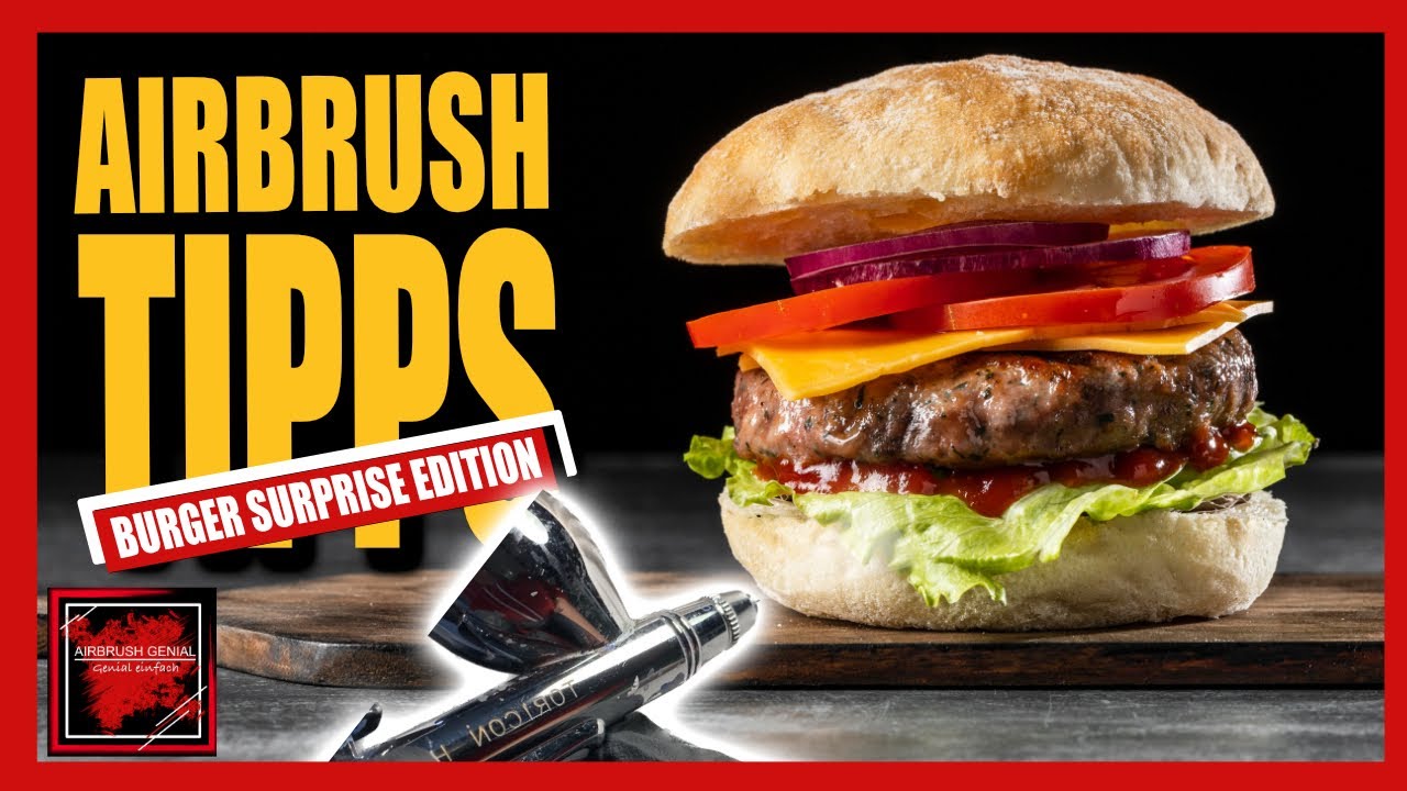 Airbrush Anleitung für Anfänger: Airbrush BURGER sprühen wie ein PRO!