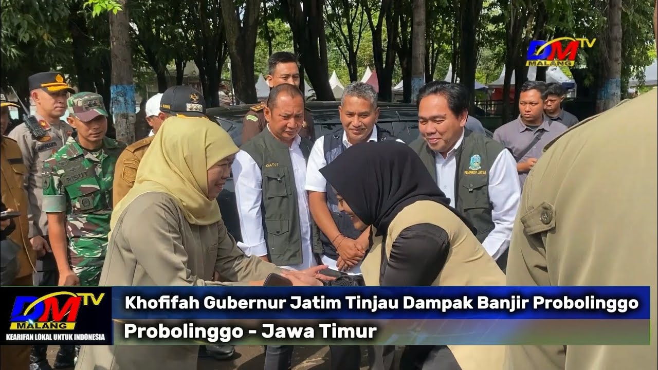 Khofifah Gubernur Jatim Tinjau Dampak Banjir Probolinggo