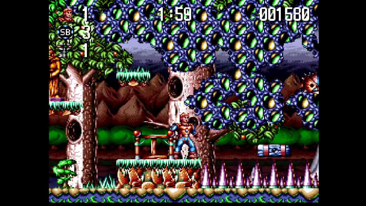 'Jim Power The Lost Dimension' Game Capture from Evercade (Piko Interactive Collection 1 Cartridge)