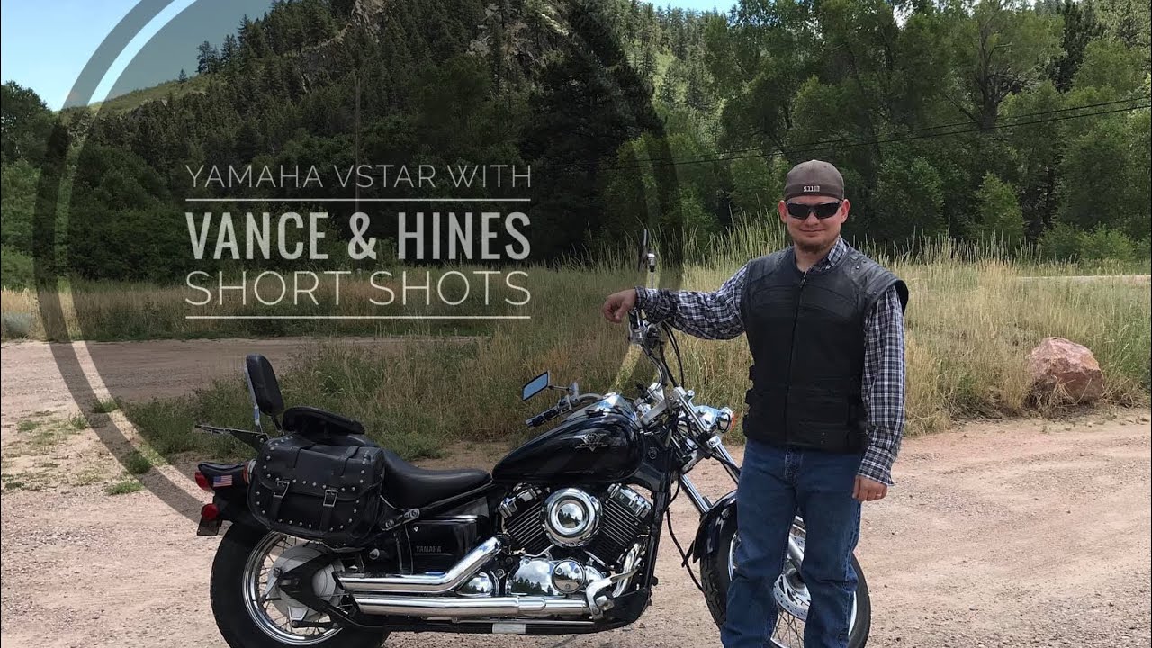 2008 Yamaha Vstar 650 with Vance & Hines Short Shots Exhaust