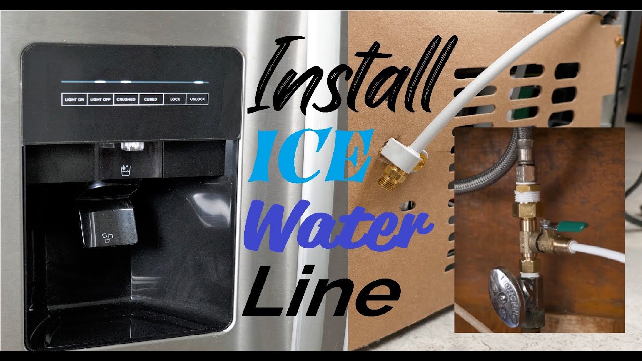 How To Install Water Ice Line Refrigerator Easy Simple
