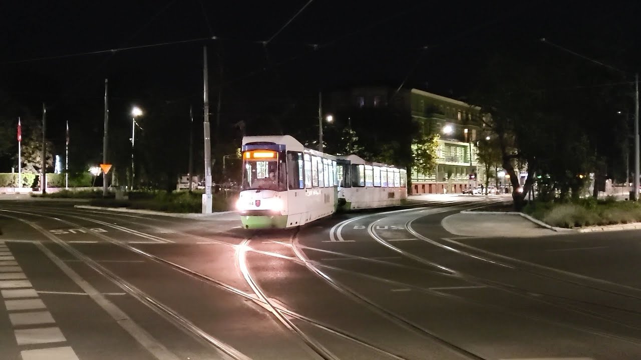 Villamosok a szczecini éjszakában (2022)
