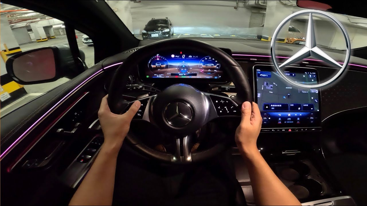 2023 Mercedes-Benz EQE 350 SUV 4Matic POV Night Drive [Binaural Audio]