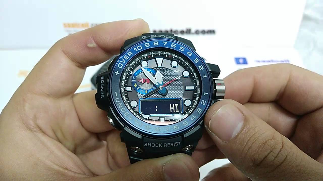 Casio G-Shock GWN-1000B-1BDR GULFMASTER saat inceleme ve ayarlama