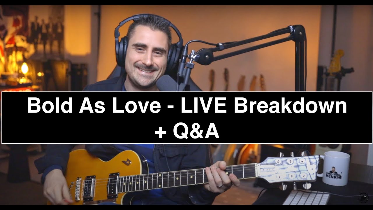 Bold As Love - Jimi Hendrix Guitar Lesson + Live Q&A
