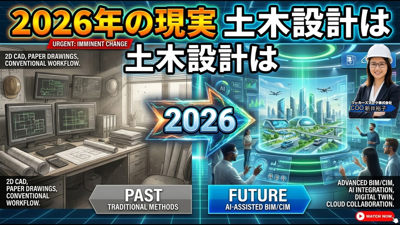 2026年、土木構造物設計はこう変わる　Revit時代の生き残り戦略　BIMオペチャンネル