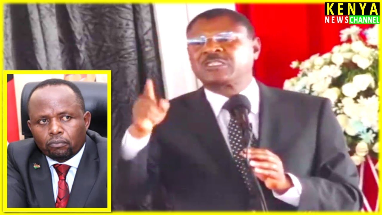 Chebukati Burial - Wetangula speaks in front of Natembeya & Ruto in Trans Nzoia