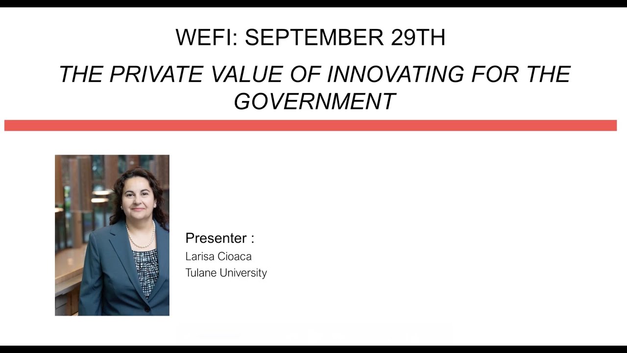 WEFI Workshop (Sept. 29th, 2025): 
