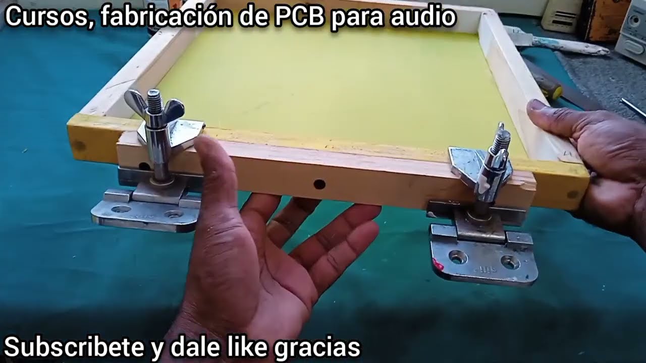 marco, o batidor para la fabricación de PCB con el método de serigrafía, cursos completos gratis.