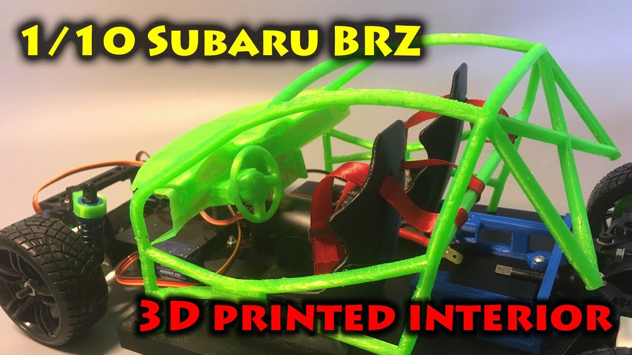 Subaru BRZ RC drift model, PART1 | making 3D printed Interior