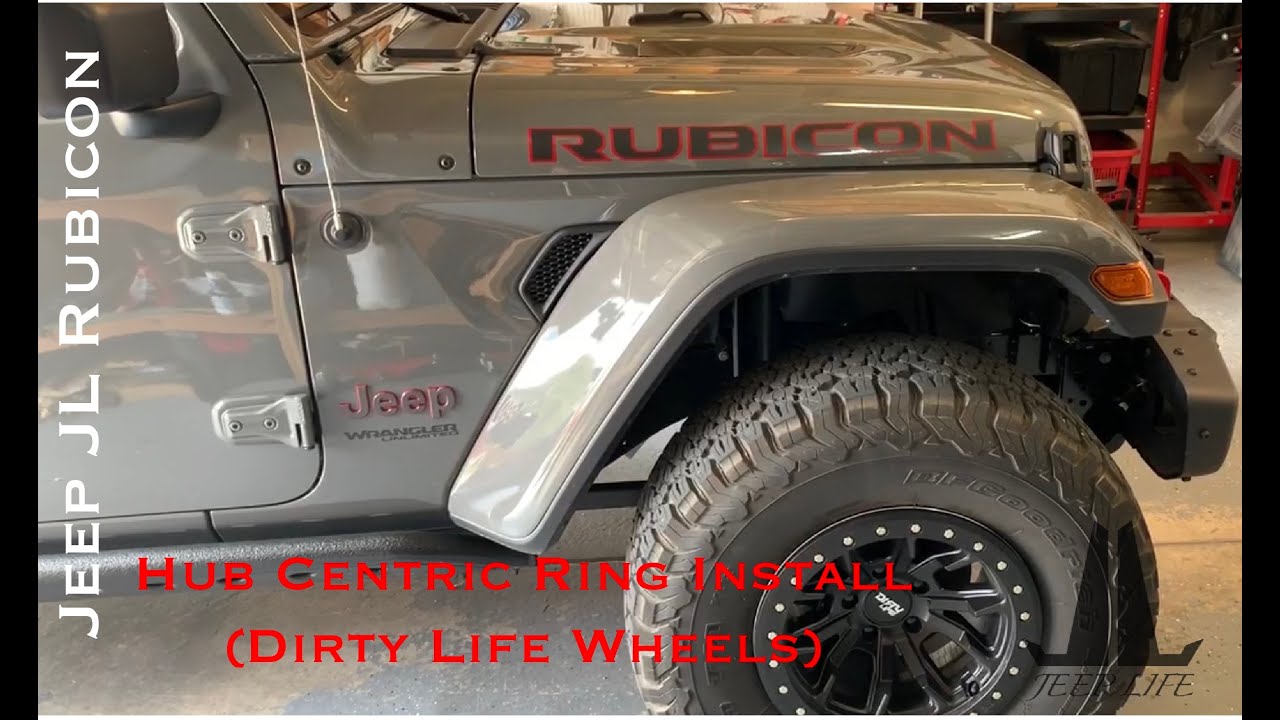 Jeep JL Rubicon Hub Centric Rings Dirty Life Wheels