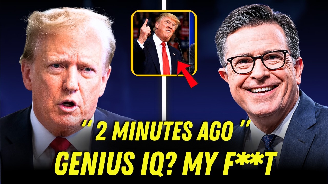 Trump CLAIMS Genius IQ &mdash; Colbert&rsquo;s Calm Question Leaves The Room Speechless