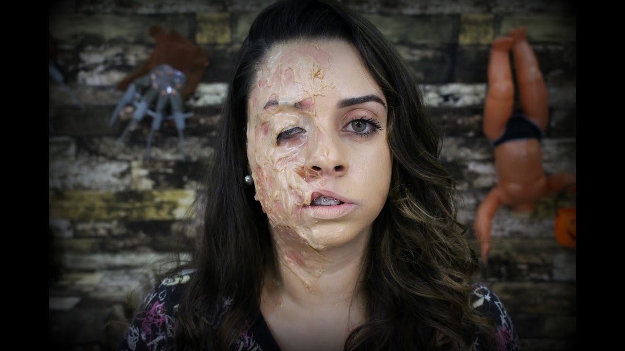 ROSTO COM EFEITO QUEIMADURA - TUTORIAL DE MAQUIAGEM ARTÍSTICA POR KAREN LIMA