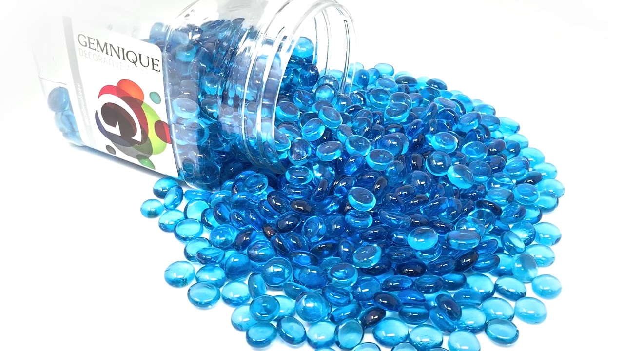 Mini Glass Gems - Caribbean Blue (48 oz.)